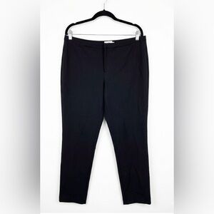 The Reset R Label Black Ponte Straight Leg Trousers Women’s Large Stretch Work